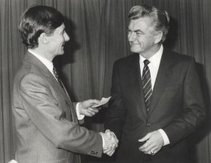 Premier Bannon and Prime Minister Hawke