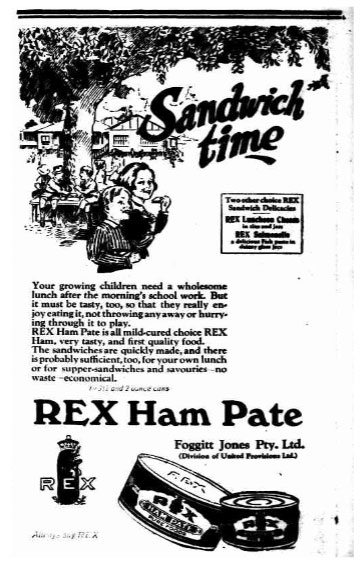 Rex Ham Pate sponsors of The Adelaide Show