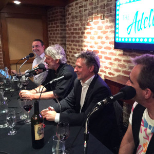 John Schumann, David Minear, Steve Davis and Nigel Dobson-Keeffe recording The Adelaide Show Podcast for the Adelaide Fringe