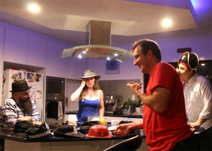 Mark Knight, Tess O'Flaherty, Nigel Dobson-Keeffe and Steve Davis talking movie industry on The Adelaide Show
