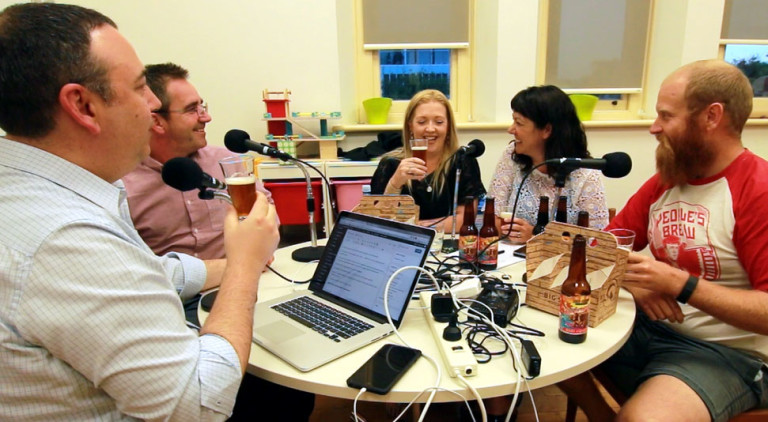 Steve, Nigel, Fidelma, Ciara and Craig from Big Shed Brewing Concern on the Adelaide Show podcast