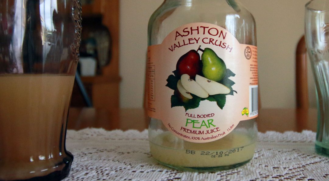 Ashton Valley Crush Pear Juice The Adelaide Show Podcast