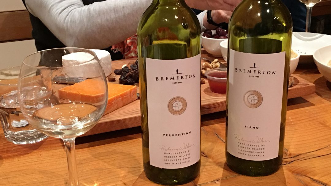 Bremerton Wines Vermentino and Fiano, as tasted on The Adelaide Show Podcast