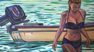 Game On South Australia Level One. Portrait of Robin Potanin by Stewart. The Adelaide Show Podcast