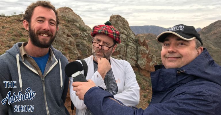 Arkaroola rocks - Doug and Mark Sprigg, and Professor Flint on The Adelaide Show Podcast 219