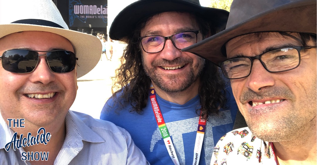 Fergus Maximus and Darryl Sellwood at WOMADelaide on The Adelaide Show Podcast 238