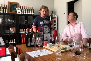 Steve and Joe talk about wine at Ballycroft