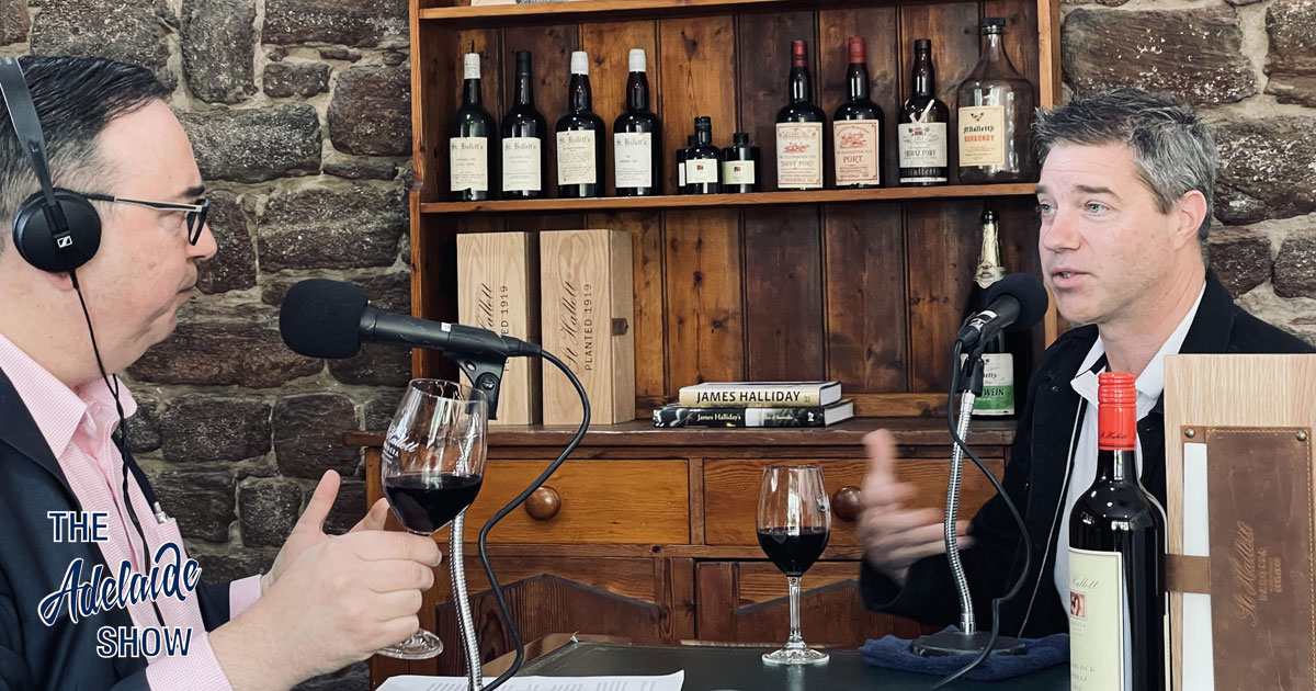 National Cellar Door Manager for Accolade Wines, Andrew McDowell, at St Hallett Wines in the Barossa Valley - The Adelaide Show Podcast with Steve Davis