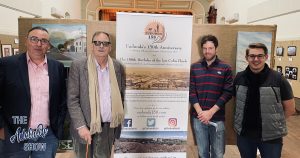Judging of the Eudunda 150 Art Prize: Steve Davis, The Adelaide Show Podcast, Peter Goers, ABC Adelaide, Jed Dunstan, Stock Journal, and Samuel Doering, chair