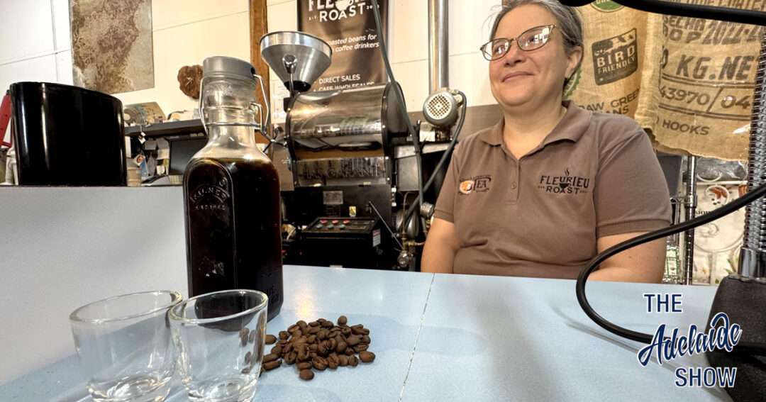 Small batch coffee roasting by Ali at Fleurieu Roast on The Adelaide Show with Steve Davis